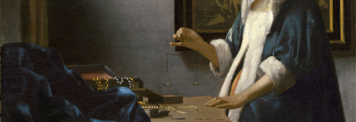 Johannes Vermeer - Woman Holding a Balance (1662)