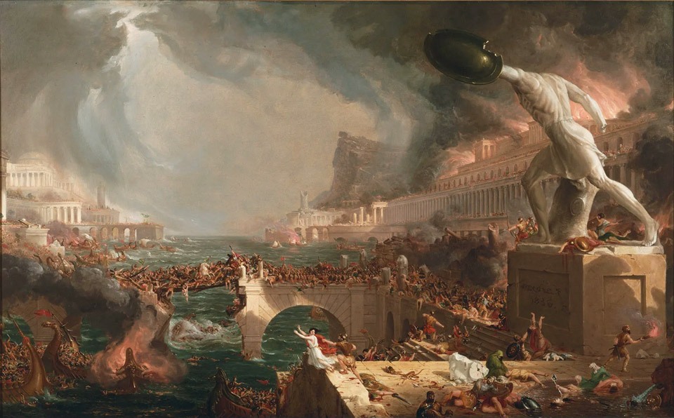 Thomas Cole - The Course of Empire: Destruction (1836)